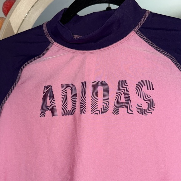 *NWT Adidas Kids Rashguard Swim Top - Picture 2 of 5
